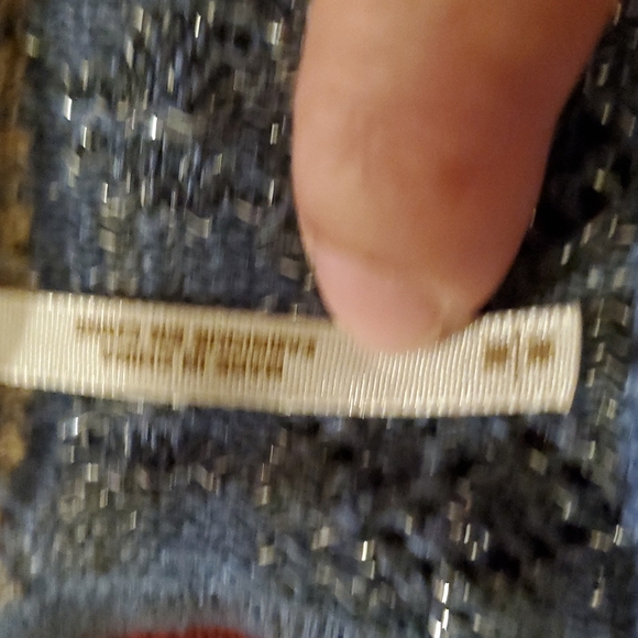 Free People Knitted Women's Linen Blue/Gray Long Sleeve Top - Size Medium - Picture 8 of 9